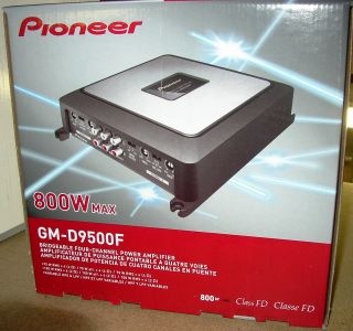 Pioneer GM D9500F Class FD 800W Max 4 Channel Bridgeable Amplifier 