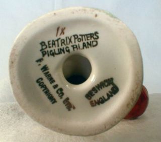 Vintage Beatrix Potter Pigling Bland Figurene 1x Beeswick England 