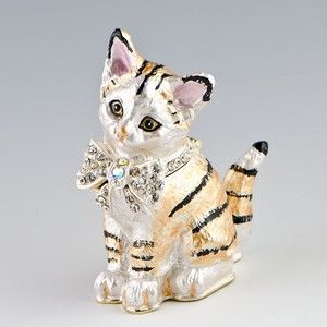 Cat Trinket Box Trinket Boxes Faberge Crystals