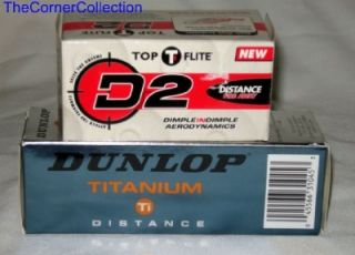 Top Flite D2 3 Dunlop Titanium Atsi Golf Balls