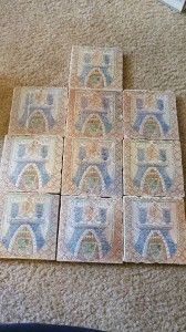   tile pieces. Great for kitchen or bathroom backsplash or small floor