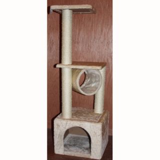 Large Cat Tree Scratching Post Scratch Furniture Toy Tunnel House 