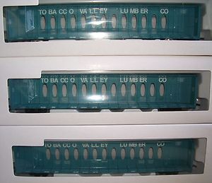 WALTHERS ~ TOBACCO VALLEY LUMBER 72 CENTER BEAM FLAT CAR 3 PACK ~HO 