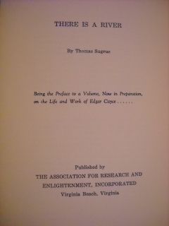 1936 Thomas Sugrue There Is A River Edgar Cayce Bio