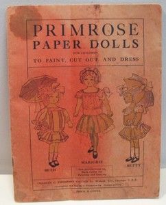    vintage Primrose Paper Dolls Copyright 1912 Charles C Thompson publ