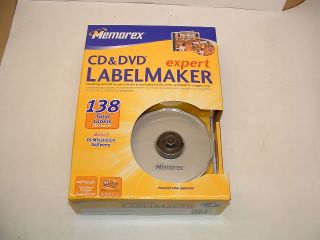 Memorex CD & DVD Expert Label Maker LabelMaker Kit NEW