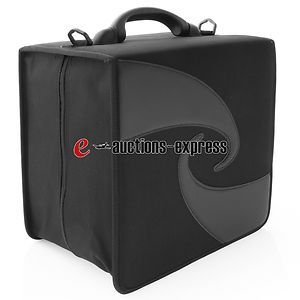 520 Capacity CD DVD Wallet Holder Case Bag for Media Storage Black