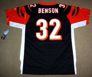 CEDRIC BENSON Cincinnati Bengals SEWN Jersey YOUTH XL (Brand New with 