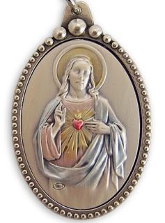 Sacred Heart Jesus Chirst Sterling Silver Medal NR