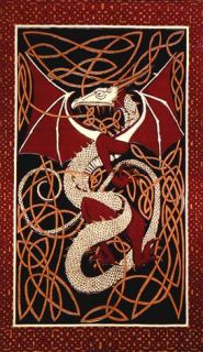 Celtic Dragon Tapestry Spread Throw Earthtone Single