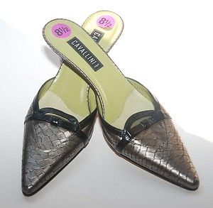 BNWOB Cavallini Italy Classic Mules Shoes 8 5B U Save