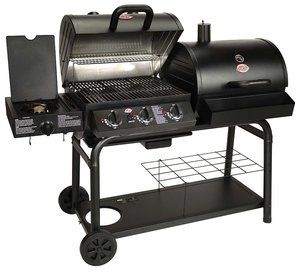 Char Griller 5050 Duo Gas and Charcoal Combo Outside Grill