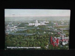 Antique Postcard c1908 Mall Towards Capitol Washington