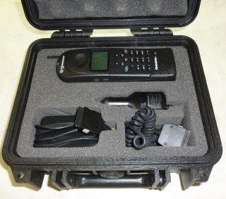   GSP 1600 Tri Mode Satellite Phone Case Charger 2 Batteries