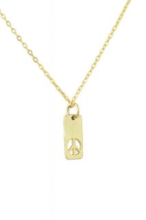 Charlene K Peace Pendant Necklace 14 K Gold Vermeil