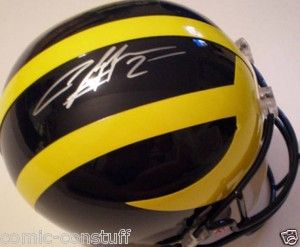 Charles Woodson auto signed autograph Michigan full size helmet 