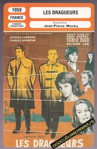 Les Dragueurs 1959 Charles Aznavour Movie Poster Card