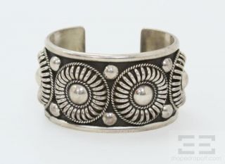 Thomas Charley Sterling Silver Textured Cuff Bracelet