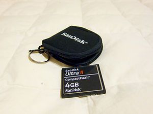 SanDisk 4 GB CF Ultra II Compact Flash Memory Card with Keychain 