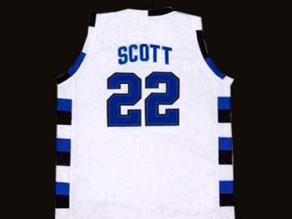 LUCAS SCOTT #22 ONE TREE HILL RAVENS JERSEY WHITE NEW ANY SIZE 