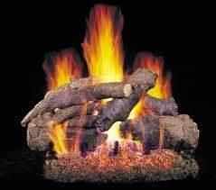   Real Fyre Vented Gas Log Set CHDSG4 30 Charred Oak Stack