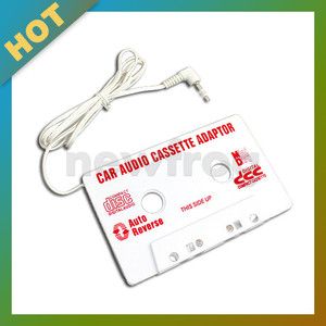 DC 3 5mm Input Car Cassette Tape Adapter for  MP4 CD Player iPod 