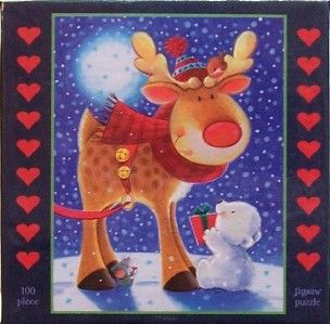   Mini Jigsaw Puzzle Rudolph The Red Nose Reindeer Peter Glover