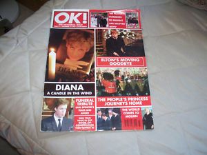   UK Mag Princess Diana Funeral Prince William 9 1997 Elton John