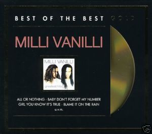 Milli Vanilli Greatest Hits Limited Edition 24 Karat Gold Disc CD 80s 