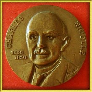    Nobel Prize in Medicine Bacteriologist Charles Nicolle Bronze Medal