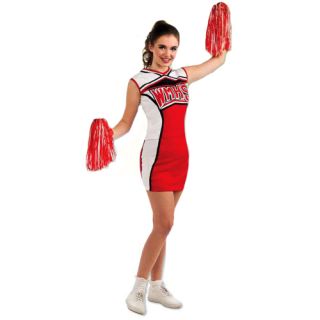 click an image to enlarge glee quinn cheerleader adult costume size 