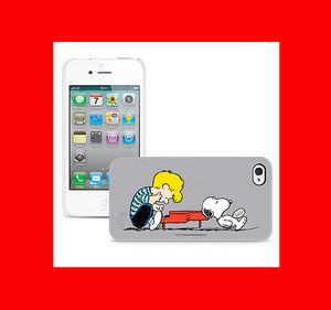   Snoopy Peanuts Case Apple iPhone 4 4S Charles Schulz Gray Piano