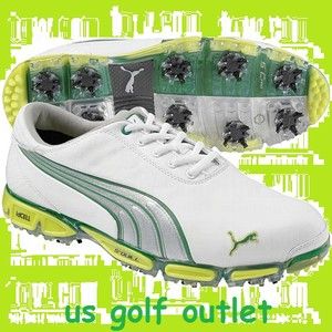 Puma Mens Super Cell Fusion Ice Golf Shoes White Silver  Choose 