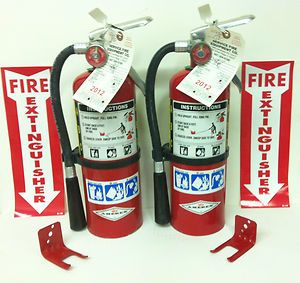    REFURBISHED 5lb Amerex ABC Dry Chem Fire Extinguishers PACKAGE DEAL