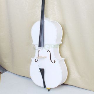 High Quality Cello 4 4 Full Size White Basswood Bag Bow Rosin Bridge 