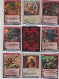 C9028) 9 CHAOTIC CARDS w/ NEW UNUSED CODES Holofoil Bulk Card Lot 