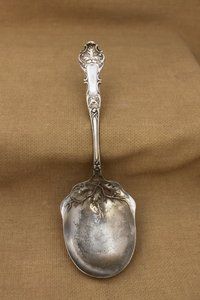 1847 Rogers Bros CHARTER OAK Silverplate 9 Berry or Serving Spoon