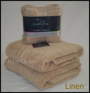 Luxury 6pc Towel Set by Charisma 100 Hygro Cotton Linen