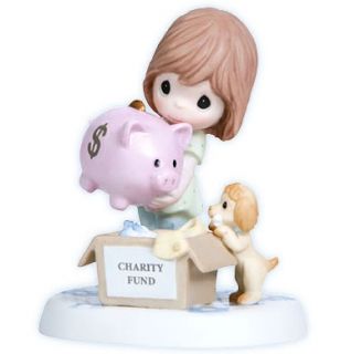   MOMENTS Figurine COLLECTORS CLUB Statue PIGGY BANK Charity Fund
