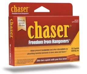 One (1) Pack Chaser Original Formula Hangover Relief Tablets