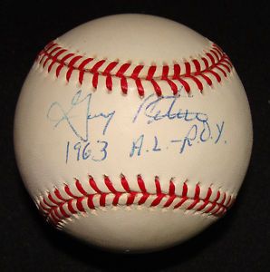 Chicago White Sox Gary Peters Signed Baseball 63 MVP