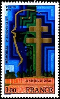 Charles de Gaulle Memorial Stamp France 1550 MNH