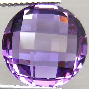   NATURAL AAA PURPLE CLR CHANGE AMETHYST ROUND WITH CHECKERBOARD TABLE