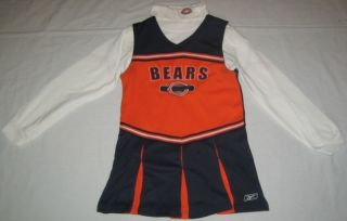 Chicago Bears Youth Cheerleading Outfit L 14 Orange Blue