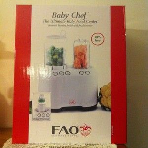 FAO Schwarz Baby Chef Ultimate Baby Food Center Steamer Blender Warmer 