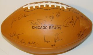 1974 chicago bears team 45 signed football jsa