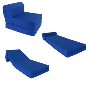 Sleeper Chair Folding Foam Bed Studio Sofa Couch Foam Beds 24 W x 70 L 
