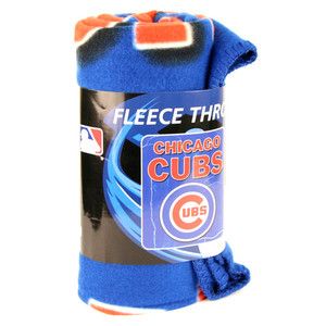 Chicago Cubs 50x60 Fleece Throw Blanket New