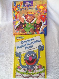 Vintage Sesame Street Pop Up Book Grovers Super Surprise Disneys Pop 