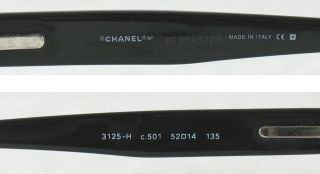 Authentic Chanel 3125H Eyeglasses Frame Made in Italy 52 14 135